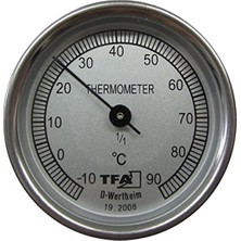 Delixa Tfa TFA19.2008 Metal Kompost Termometresi, Siyah