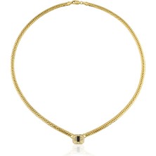 Harem Altın Baget Balık Sırtı Kolye ZKU012