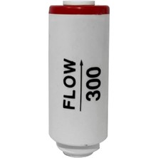Delixa Su Arıtma Cihazı Flow 300 cc Atık Su Kısıcı, Quick Bağlantılı, Beyaz-Kırmızı
