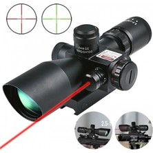 Özbience Yüksek Çözünürlüklü Lazerli Profesyonel Av Tüfeği Dürbünü 2.5-10X40