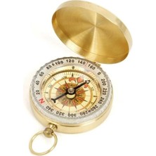 Özbience Yumuşak Sarı Metal Kasa ile Güvenli ve Şık Su Geçirmez Pusula