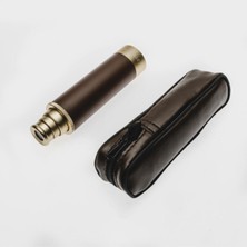 Özbience 25X30 Korsan Dürbünü, Tek Göz, 1000M/40M, Deri Kaplama