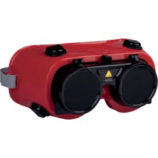 Deltaplus Toba 3t5 Kaynak Gözlüğü 3'lü Set Kırmızı Renk