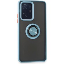 Özbience Buz Mavi Xiaomi Mı 11T Uyumlu Darbe Emici ve Standlı Kılıf