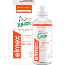 Elmex Junior Çocuk Ağız Gargarası, Ağız Çalkalama Suyu 6-12 Yaş 400 ml (Alkolsüz, Aminoflorürlü)