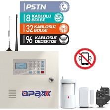 Opax 2545 Pstn Özellikli Kablolu Kablosuz Alarm Paneli