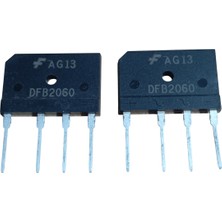 Devre Dünyası 2 Adet DFB2060 20A 600V Tarak Tipi Köprü Diyot Ts-6p 4l