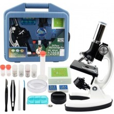 Özbience Junior Science 1200X Taşıma Çantalı Beyaz Mikroskop