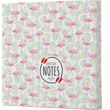 Nerm Flamingo 3 - Çizgisiz Yan Boyamalı Defter
