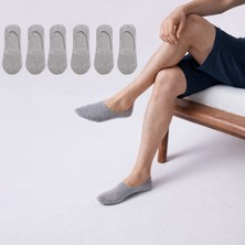 Kral Socks Kadın - Erkek Düz Desen (6 Çift) Pamuklu Terletmez Babet Çorap