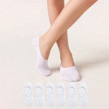 Kral Socks Kadın - Erkek Düz Desen (6 Çift) Pamuklu Terletmez Babet Çorap