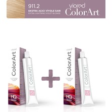 Viored ColorArt 2'li Tüp Boya 60 ml 911.2 Ekstra Açıcı Viyole Sarı
