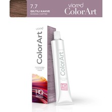 Viored ColorArt Tüp Boya 60 ml 7.7 Işıltılı Kahve