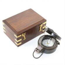 Özbience Kişiye Özel Ahşap ve Pirinç Pusula, Şık ve Özel Tasarım Hediyelik