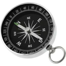 Özbience Paslanmaz Metal Anahtarlık Pusula, Şık ve Dayanıklı Tasarım