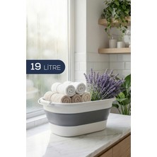 Vienev 19 L Katlanır Sepet Antrasit | Yer Kaplamayan Akordiyon Tasarım