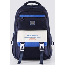 Ççs CCS51687 Lacivert Çocuk Okul Sırt Çantası – Ergonomik, Geniş Hacimli, Suya Dayanıklı Kumaş