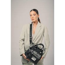 Kendim Fashion Ewal Siyah Cilt Kol ve Omuz Çantası