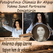 Mvinyo Fotoğraftan Kişiye Özel Ahşap Yakma Portre