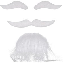 Pandoli Ihtiyar Dede Sakal Bıyık Kaş Set Takma Sakal Bıyık Kaş Gösteri