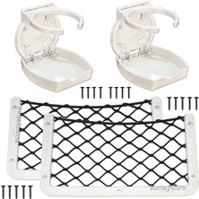 Özbience Çift Katlanabilir Tekne Bardaklık ve Eşya Filesi Seti, Pratik ve Şık Kullanım