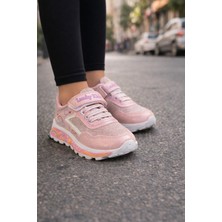 Minibonito Kız Çocuk Desenli Simli Günlük Sneaker Ayakkabı