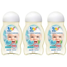 Uni Baby Bebek Saç ve Vücut Şampuanı 200ML Klasik (3 Lü Set)