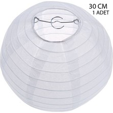 Pandoli Çin Feneri Asma Süs Beyaz Renk 30 cm 1 Adet Hallow Gösteri Yılbaşı