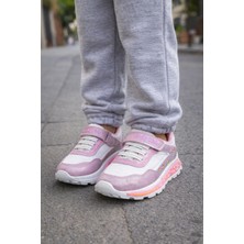 Minibonito Kız Çocuk Desenli Simli Günlük Sneaker Ayakkabı