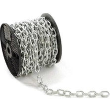 Özbience 3mm 1 Metre Galvaniz Zincir Makaralı Düz Zincir, Dayanıklı ve Güçlü Malzeme