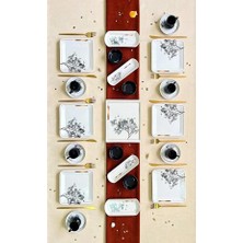 Erbaşlar Lüx Seramik Dilek Ağacı 26 Parça 6 Kişilik Kahvaltı Takımı Seti