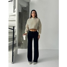 Kadın Fitilli Esnek Rahat Bağcıklı Günlük Eşofman