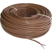 Özbience 10 Metre 2X0,75MM² Marin Kablo, Kahverengi, Yassı, Dayanıklı ve Güçlü