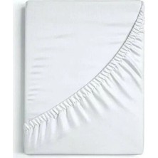 Alpateks Home 80X170CM Lastikli Penye Çarşaf Beyaz %100 Pamuk