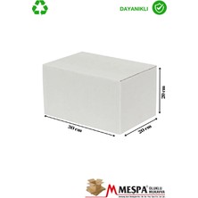 30X20X20 cm Beyaz Koli – Orta Boy E-Ticaret Paketleme Kolisi