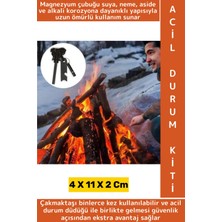 Wintoup Dayanıklı Outdoor Kamp Piknik Ateş Acil Durum Sos Düdük Magnezyum Çakmaktaşı Özel Hayatta Kalma Kiti