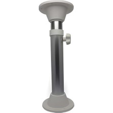 Özbience Teleskopik Masa Ayağı, Tekne ve Karavan Için, Beyaz, 51-81CM Uzunluk, 195MM Çap