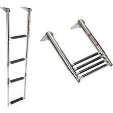 Özbience Teleskopik Tekne Merdiveni, Paslanmaz, 4’lü, 30X110CM, Pratik ve Dayanıklı