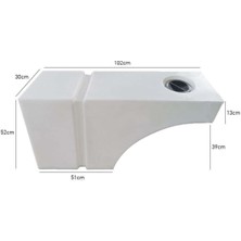 Özbience Şuıvan Karavan Su Deposu 100 Litre, Teker Üstü Uyumlu, Dayanıklı ve Pratik