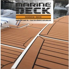 Özbience Marin Tipi Suni Tik Eva Tekne Zemin Kaplama, Kahverengi/siyah, 1500X1000X6MM