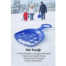 Triathlon T-169 Kürek Tipi Kar Kızağı | Dayanıklı Plastik Kar Küreği & Kızak | Hafif Esnek Tasarım