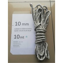 Özbience Dayanıklı 10MM 10M Halat, Kurban Bayrakları, Branda ve Kamp Ipi