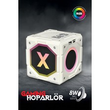 Piranha 7848-B Kablosuz Tws Rgb Bluetooth Hoparlör | 8W Ses Gücü | Bt 5.3 | USB & Tf Kart Girişli