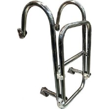 Özbience Katlanabilir Tekne Merdiveni 2+1 Model, Paslanmaz, 3 Basamak, 30X80CM