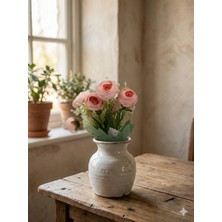 Siyah Lale Şakayık Ranunculus Pudra Pembesi Veya Şeker Pembesi Yapay Çiçek 1 Demet 36CM