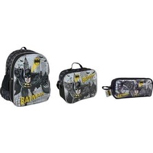 GENC DIJITAL BASKI Batman Anaokulu Çantası, Beslenme ve Kalem Kutusu Seti