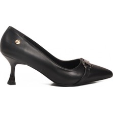 Pierre Cardin Siyah Ince Topuklu Hafif Kadın Abiye Ayakkabı PC-55015 Z