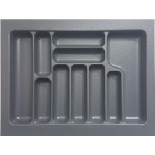 PremiumPort 64X49 Gri Plastik Çok Gözlü Kaşıklık Kepçelik, Pratik ve Şık Tasarım