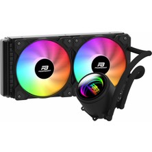 Powerboost Circle 240B LED 240MM AM5/1700P Siyah Işlemci Sıvı Soğutucu