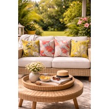 Evdek Çift Tarafı Baskılı 4’lü Kırlent Kılıfı 6eod9